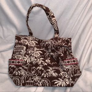 Vera Bradley Pleated Tote Imperial Toile